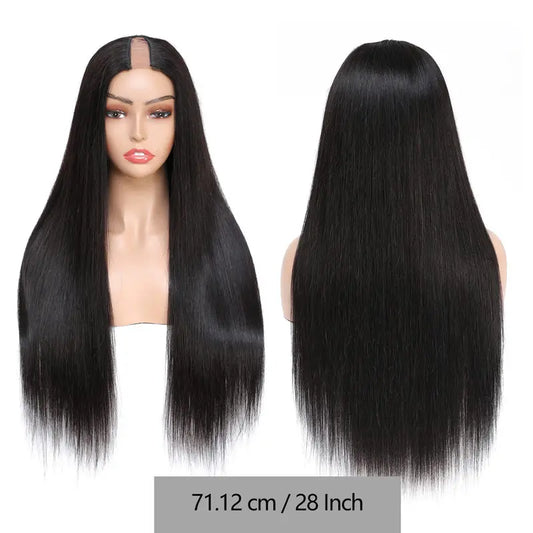 Silky Straight U Part Wig