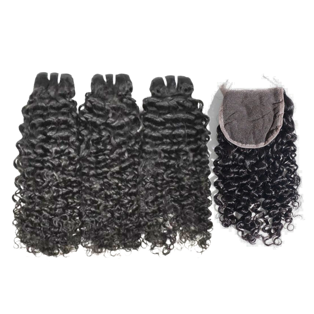 Exotic Curl + 5x5 HD Closure Deal